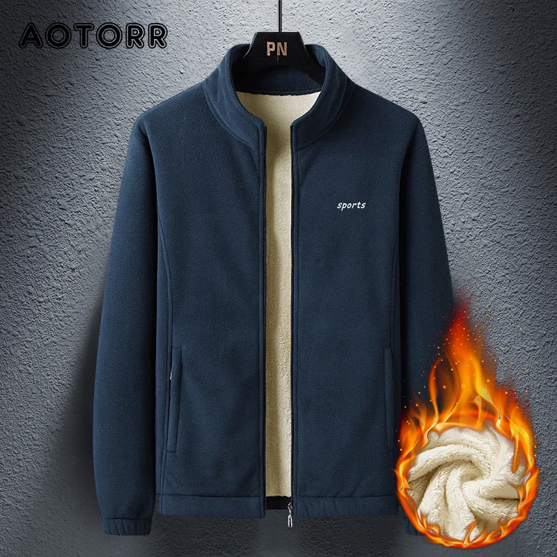 

Tactical Warm Jacket Men Thick Fleece Army Bomber Coats Male Techwear Windproof Waterproof Stand Collar Outerwear Thermal Parka