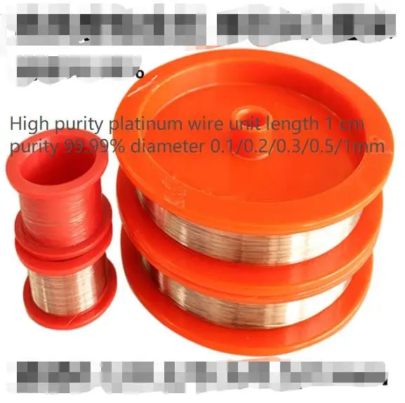 

Platinum wire diameter 0.2mm platinum wire electrophoresis bath electrolytic anode flame reaction platinum electrode pt teaching
