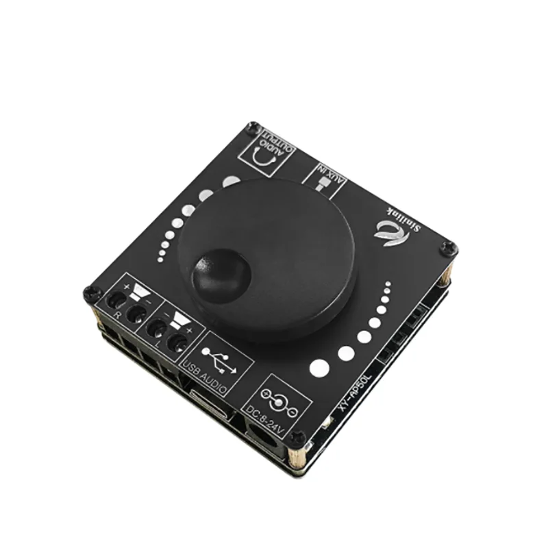 

XY-AP50L 40W50WX2 плата цифрового усилителя мощности Stereo Bluetooth 12 В/24 В, двухканальный переключатель регулировки громкости