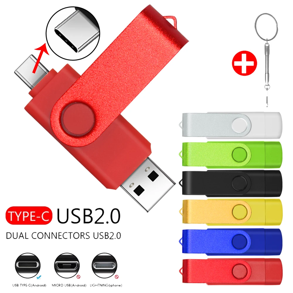 

USB-флеш-накопитель с интерфейсом USB TYPE-C, 4 ГБ, 64 ГБ, 32 ГБ, 16 ГБ