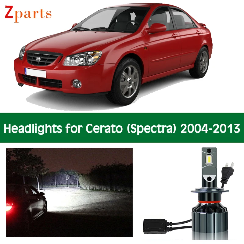 

Car Headlamp Bulbs For 2004 - 2013 Kia Cerato Spectra LED Headlight Lighting Low Beam High Beam Canbus Lamp Accessories Parts
