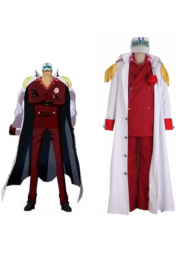 One Piece Admiral Of The Navy Outfits Halloween Carnival Suit