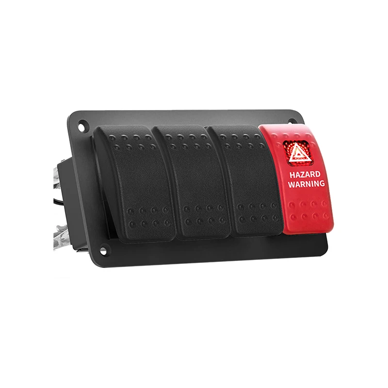 2/3/4/5/6/8 Gang 2P ВКЛ./ВЫКЛ. Морской кулисный переключатель с 5P Красный потенциальный