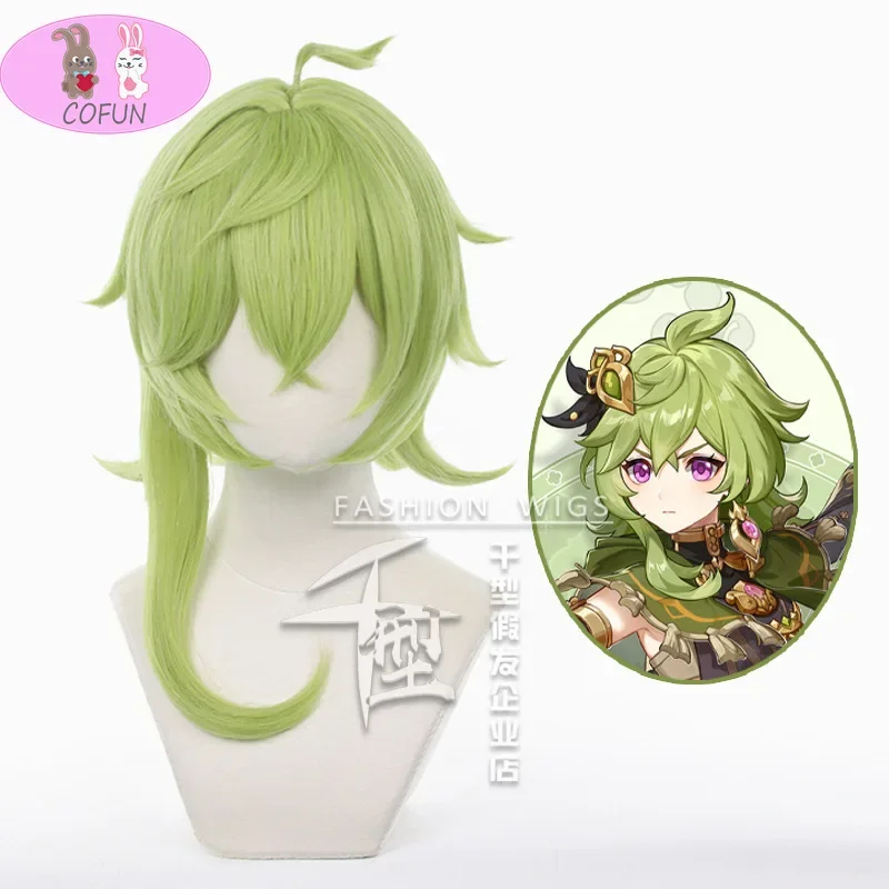 Аниме игра Genshin Impact косплей Collei Cos парики для Хэллоуина термостойкие