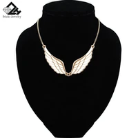 women fashion choker necklace angel wings gold color pendant wedding jewelry