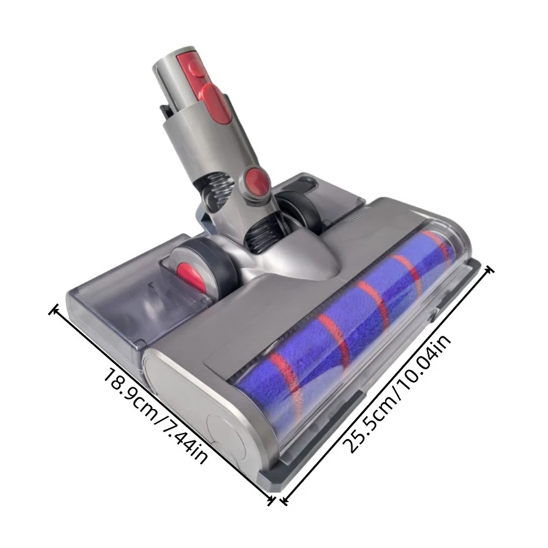 Для Dyson V7 V8 V10 V11 V15 Вакуумная насадка Мягкая роликовая со светодиодной подсветкой