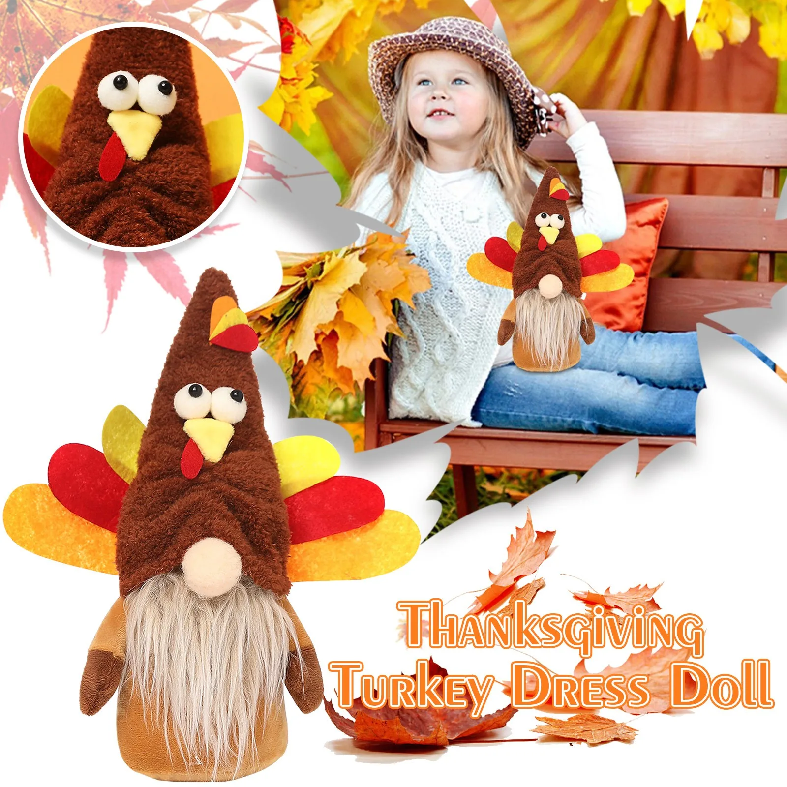 

Баклажан высота благодарения Яркая игрушка кукла Безликий старик h кукла детский подарок * 1 шт. игрушечный динамик