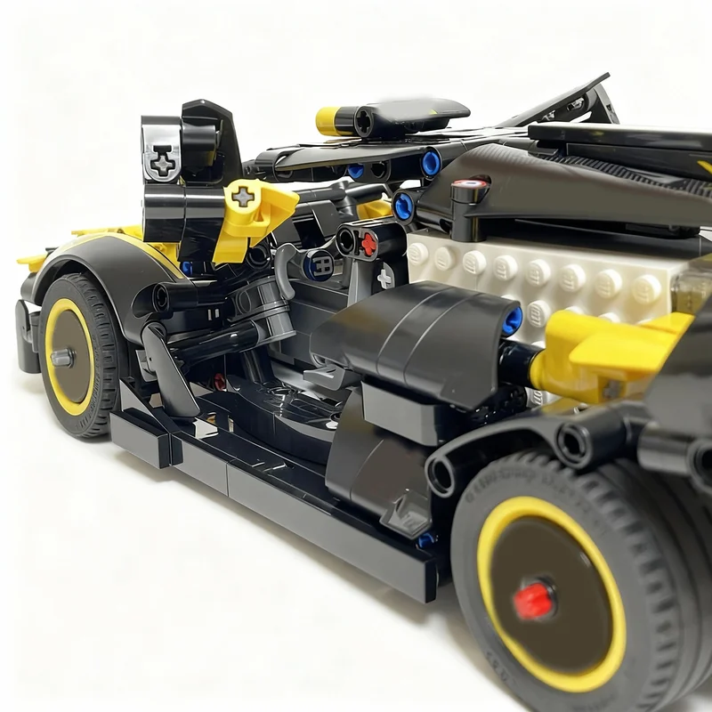 1083 детали MOC Bugatti Bolide RC MOD с моторами, техническая модель из строительных блоков, подарок на день рождения, креативный конструктор для сборки и демонстрации. (art.: 3920dcd95d4eb) - 3920dcd95d4eb