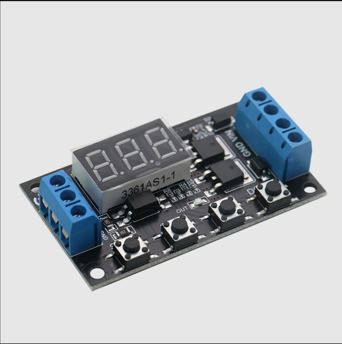 

1PCS MOS switch type trigger cycle timing delay module solenoid valve control 5V12V24V TD4