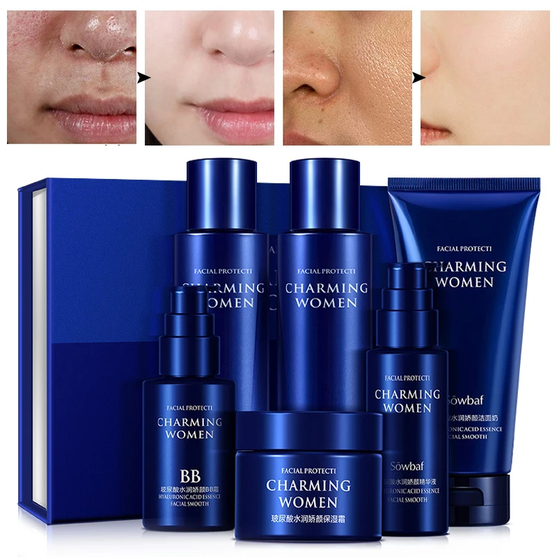 

Восстанавливающий набор из шести предметов для глубокого увлажнения и сокращения пор