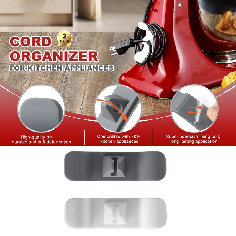 

Cord Organizer for Kitchen Appliances Cord Holders for Cables Cable Management Clips Cable Keeper for Air Fryer Coffee Machine