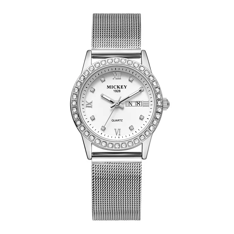 Часы наручные Disney женские роскошные маленькие водонепроницаемые кварцевые