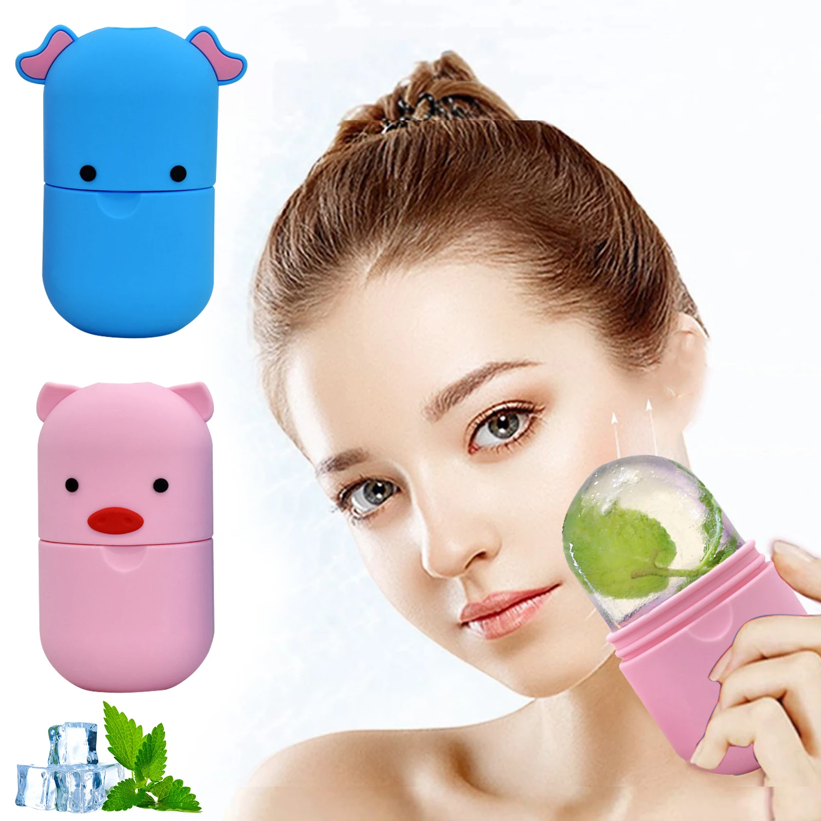 

2 в 1, силиконовые шарики для массажа лица