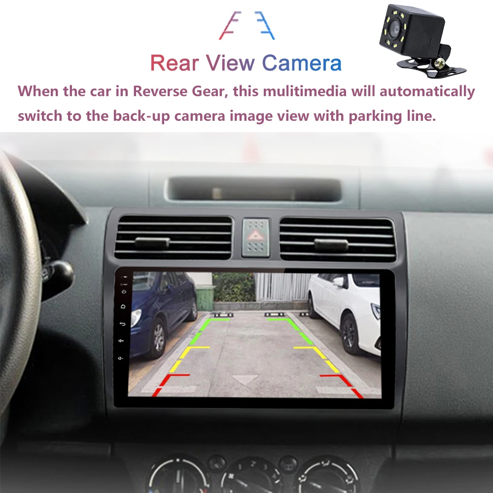 Для автомобиля Suzuki Swift 2005 2006 2007 2008 2009 2010 Android-радио-мультимедийный плеер с навигацией GPS, видео, 2DIN, IPS, 8 ядер, 4G.