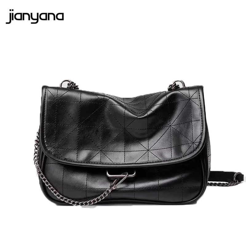 

New 2021 black wild rock soft shoulder diagonal bag diamond chain wandering ladies designer bag andralyn bag store purse