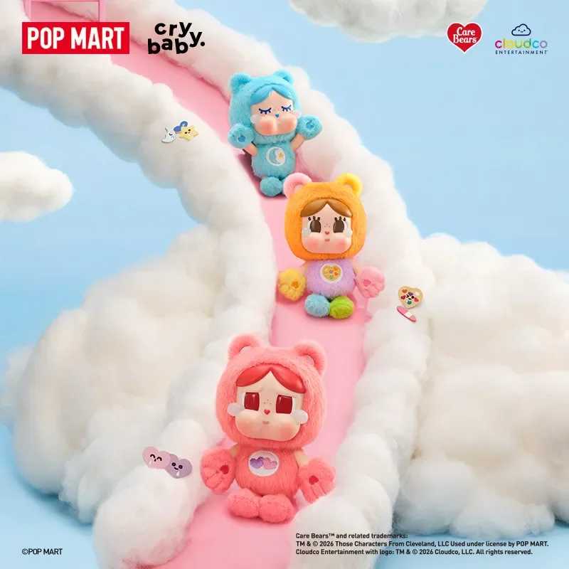 Фото POP MART CRYBABY Серия Care Bears Виниловый плюшевый брелок-подвеска Загадочная коробка Оригинальная слепая коробка Игрушки-сюрпризы Украшение для сумки Фигурки для дома №3