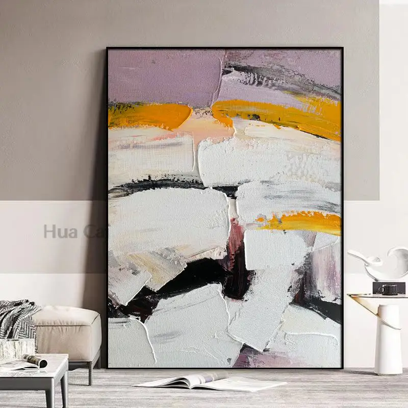 

Pure Handmade Canvas Painting No Frame Abstract Wall Art Modern Decor Unframed Knife Picture Thick Acrylic Texture Artwork