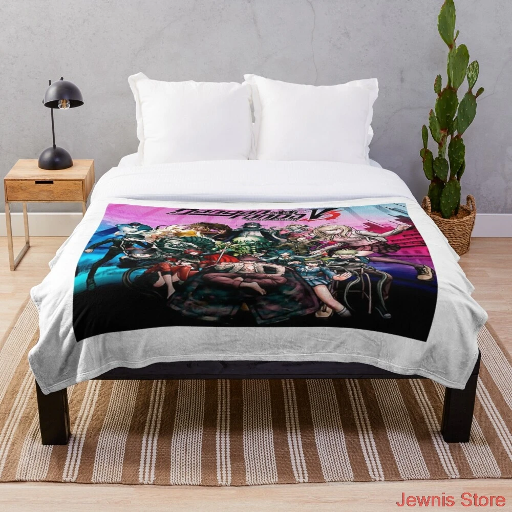 

Одеяло Danganronpa V3 Killing Harmony, флисовое плюшевое покрывало s на кровать/диван, покрывало для сна, для детей и взрослых