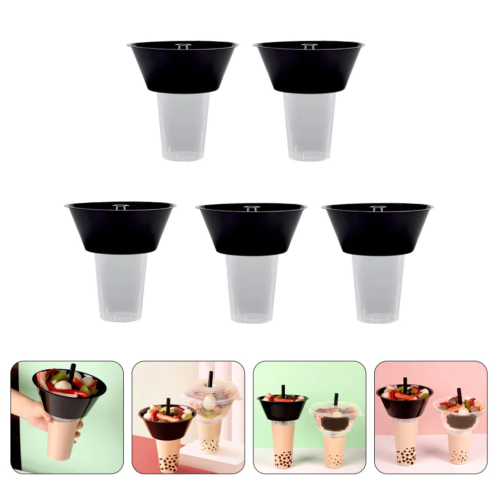 

Cup Snack Drink Cups Box Bowl Holder Plastic Container Coffee French Snackeez Tray Snacks Iced Kids Fry Muffin Supplies Paper