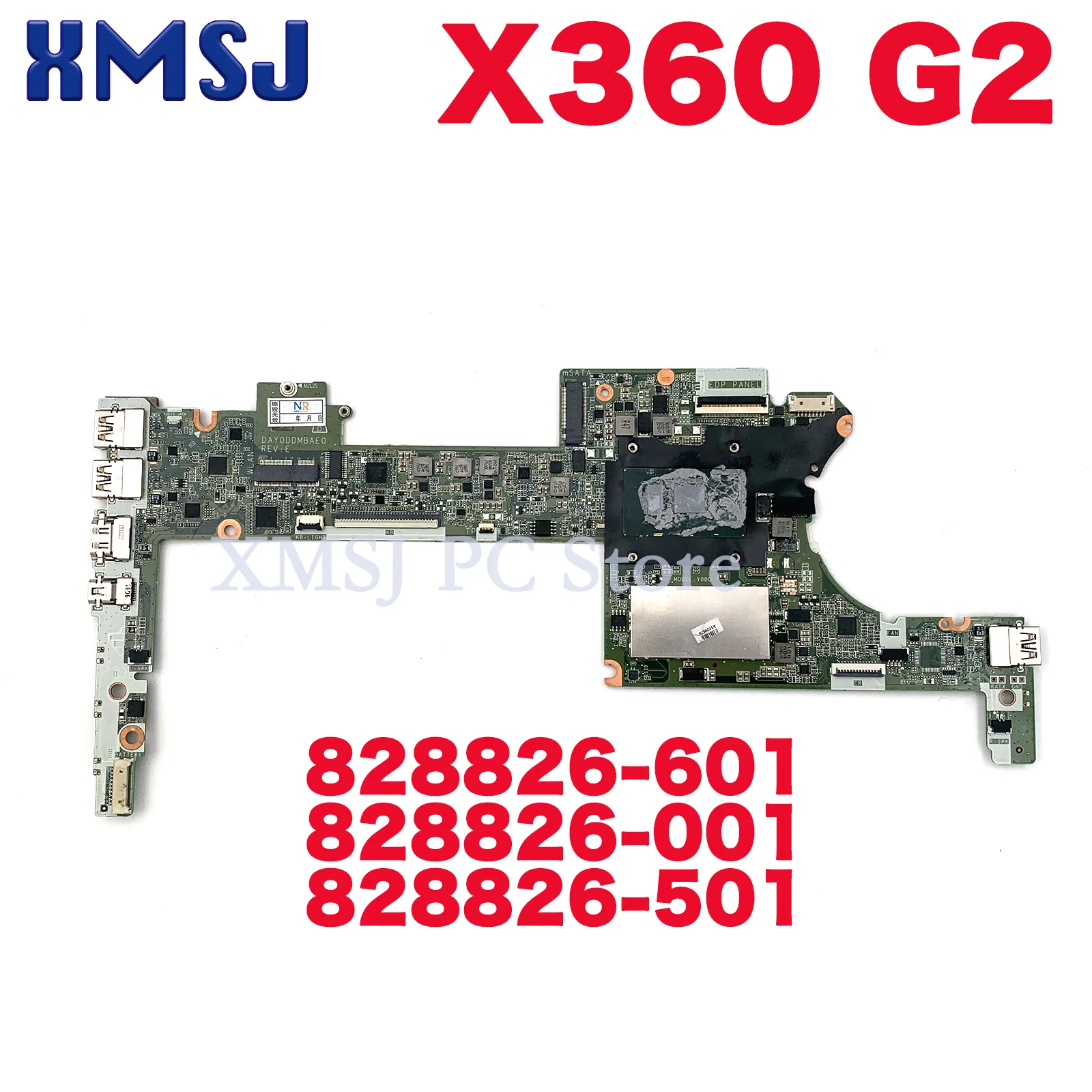 

For HP Spectre Pro X360 G2 Series Laptop Motherboard Mainboard I5 I7 6th Gen CPU 4GB 8GB RAM DAY0DDMBAE0 828826-601 828826-001