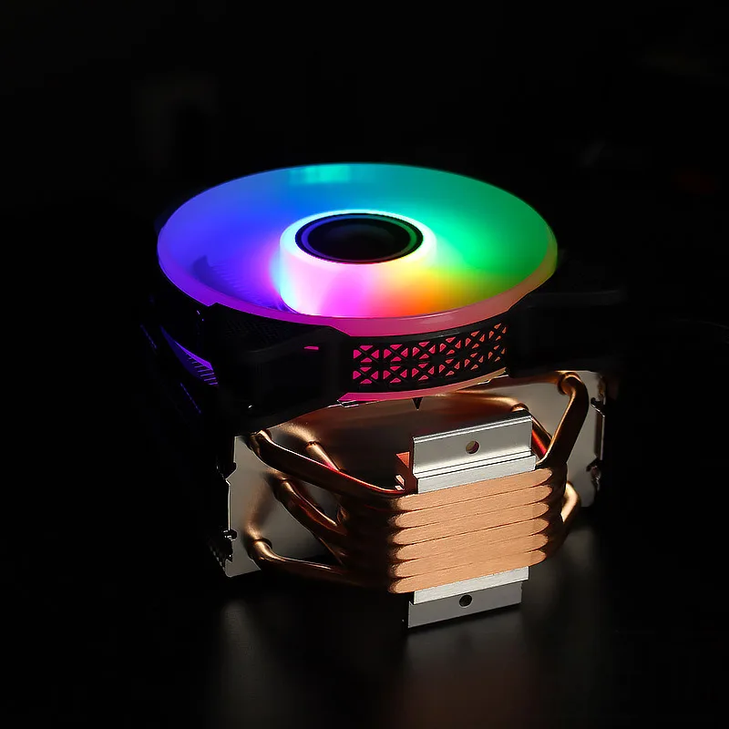 ERYING 6 Heat Pipes LED CPU Cooler RGB 120mm PWM 4Pins PC Radiator SINGLE Fan LGA 2011 1700 1150 1151 1155 AM3 AM4 Cooler ERYING 6 Heat Pipes LED CPU Cooler RGB 120mm PWM 4Pins PC Radiator SINGLE Fan LGA 2011 1700 1150 1151 1155 AM3 AM4 Cooler