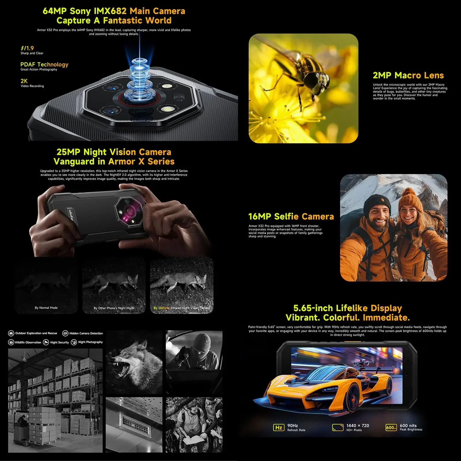 Фото Прочный смартфон Ulefone Armor X32 Pro 5G, Android 14 №4