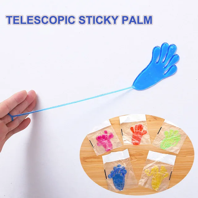 5-50 Pcs Kids Funny Sticky Hands toy Palm Elastic Sticky Squishy Slap Palm Toy kids Novelty Gift Party Favors supplies 4