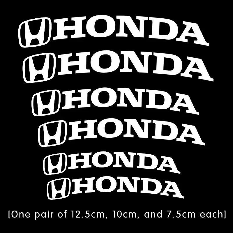 

Автомобильный тормозной суппорт, наклейка, высокотемпературная водостойкая виниловая наклейка для Honda Civic Accord Crider City XRV CRV HRV Inspire Odyssey