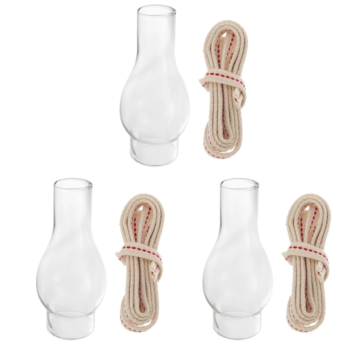 

Lamp Chimney Glass Shade Oilclear Kerosene Tube Replacement Cylinder Crimpends Holder Pillar Both Open Lampshade Wick