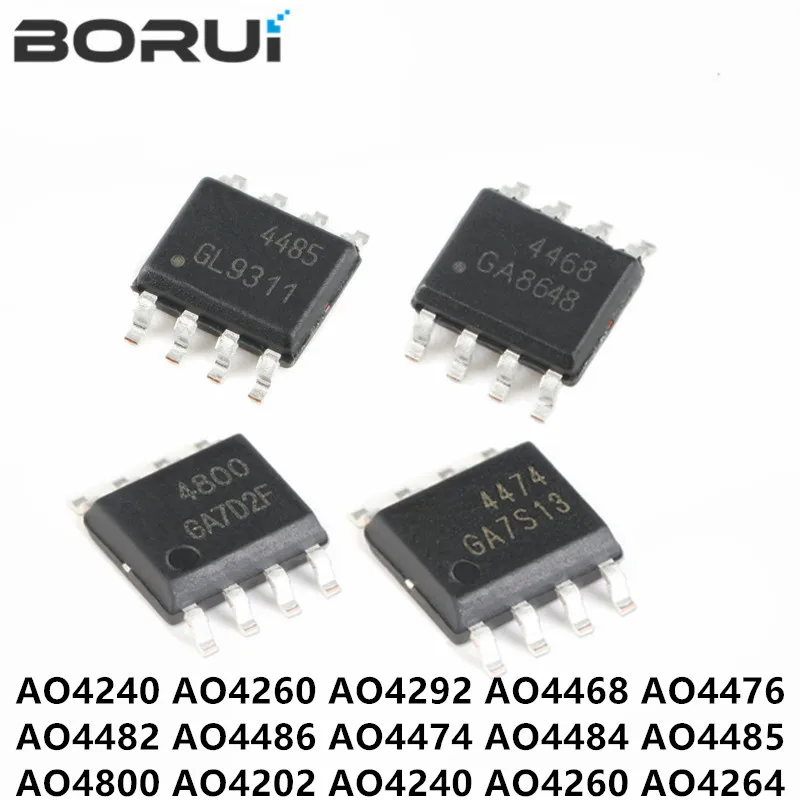 10 шт., AO4240 SOP-8 AO4260 AO4292 AO4468 AO4476 AO4482 AO4486 AO4474 AO4484 AO4485 AO4800 AO4202 AO4240 AO4260 AO4264 AO4266