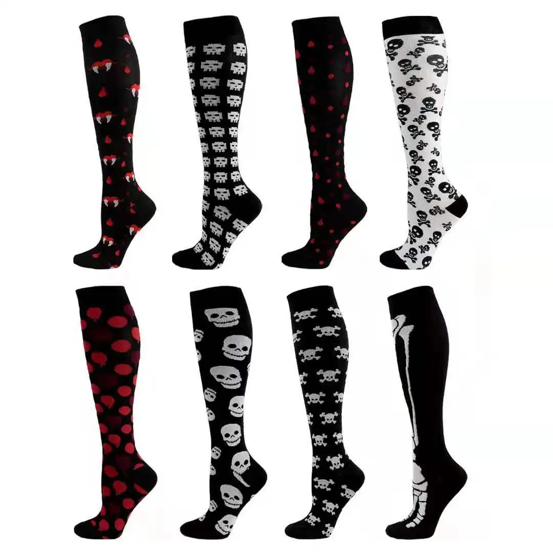 Sports Muscle Socks Halloween Funny anti-fatigue Leg For Men And Women Holiday Compression Socks Free Shipping