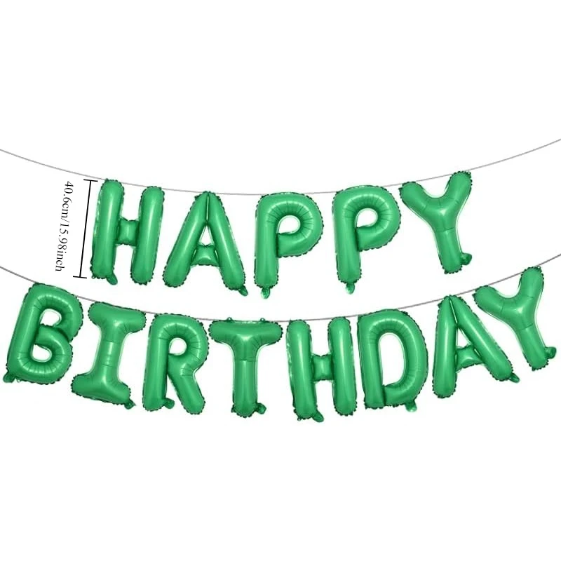 

Зелёные фольгированные буквы для дня рождения 16 дюймов