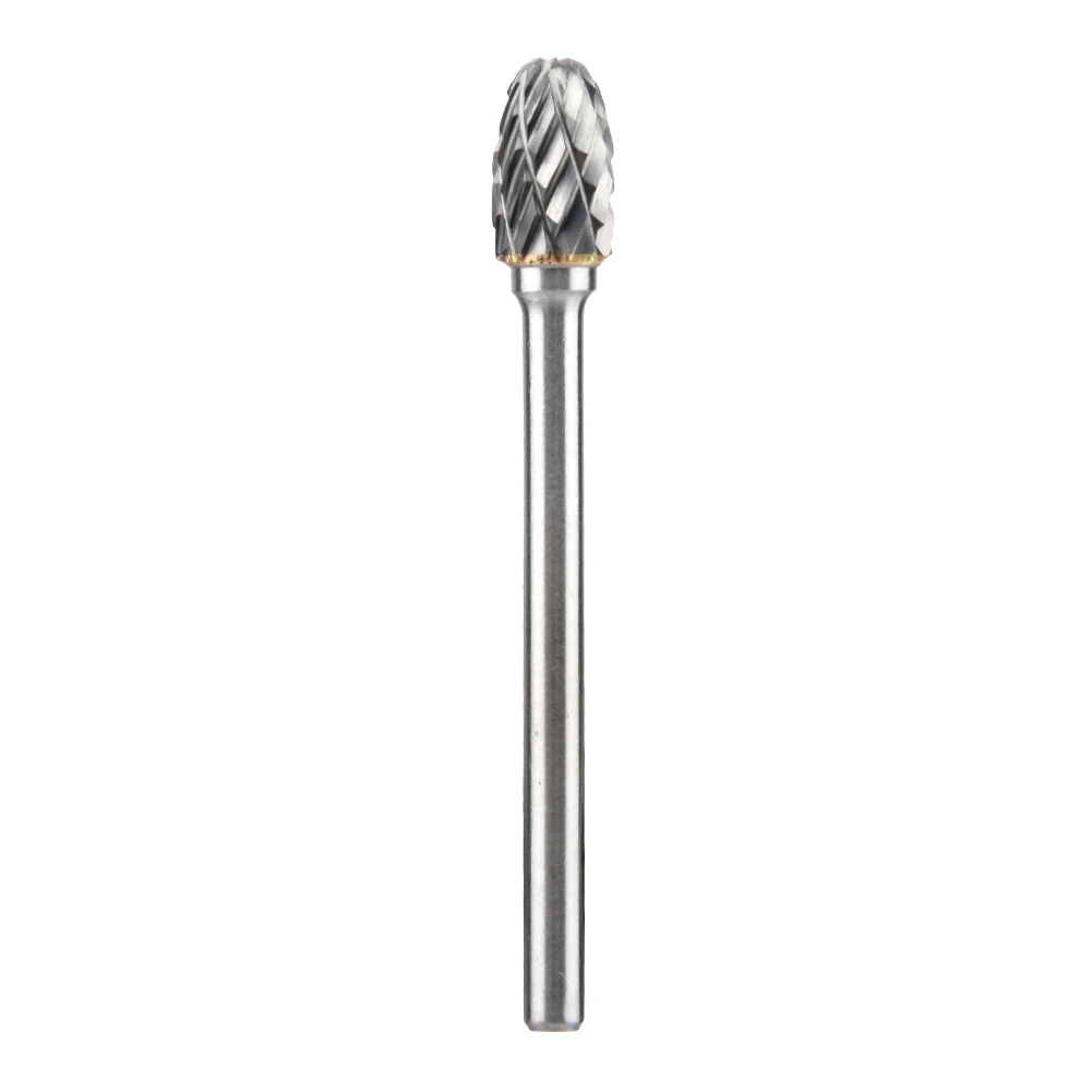 

For Metal Die Grinder Double Cut Rotary Drill Bit Burr Tungsten Carbide Engraving Milling Cutter 3mm Shank Woodworking Polishing