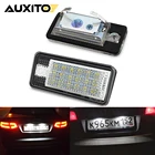 AUXITO 2x 18 светодиодный светильник номерного знака для Audi A3 S3 A4 S4 B6 A6 S6 A8 S8 Q7 RS4 Avant автомобильные аксессуары без ошибок светодиодный