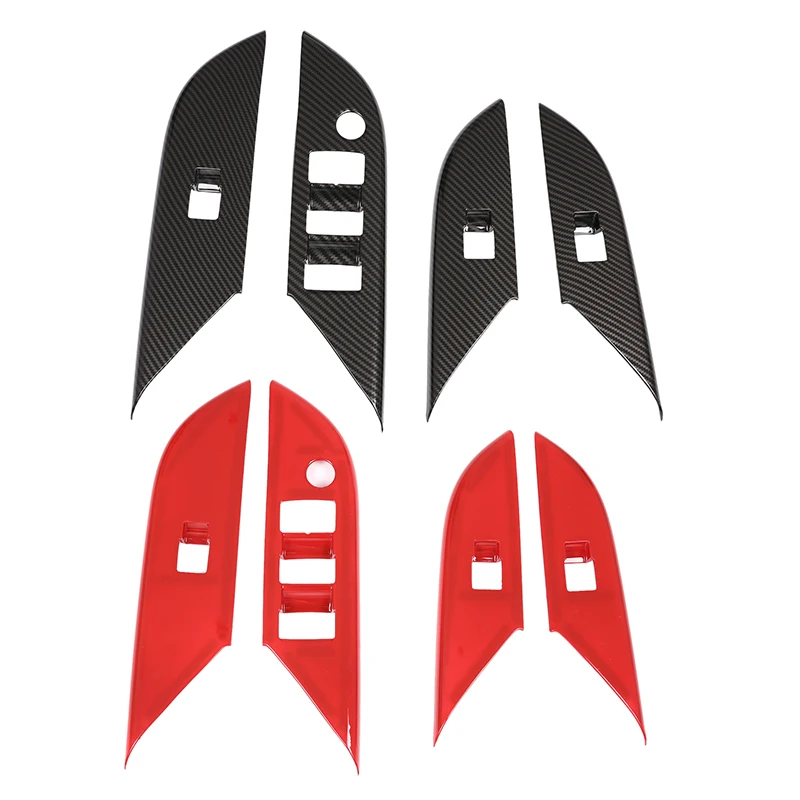 

For Toyota Hilux 2015-2021 Car Door Glass Lifting Armrest Panel Cover Trim Car Styling