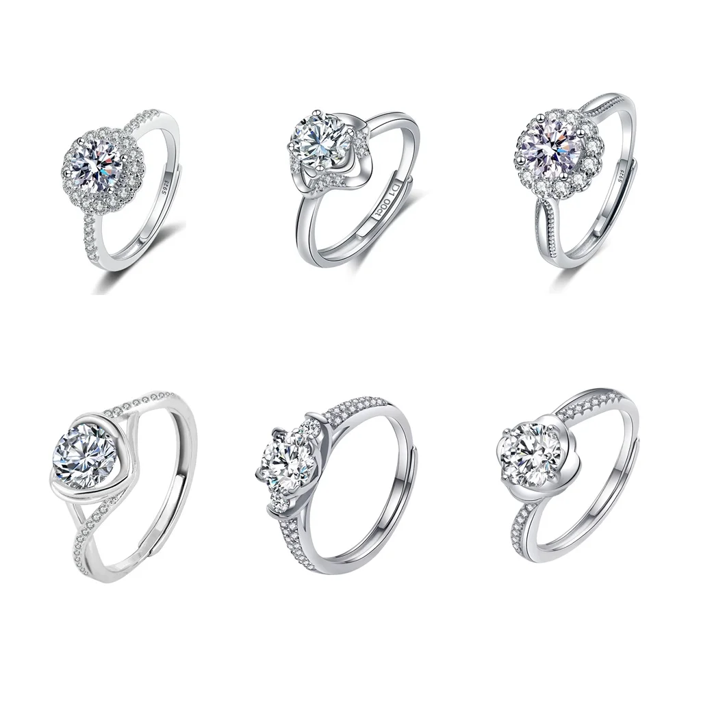 Женское кольцо из серебра 925 пробы с фианитом