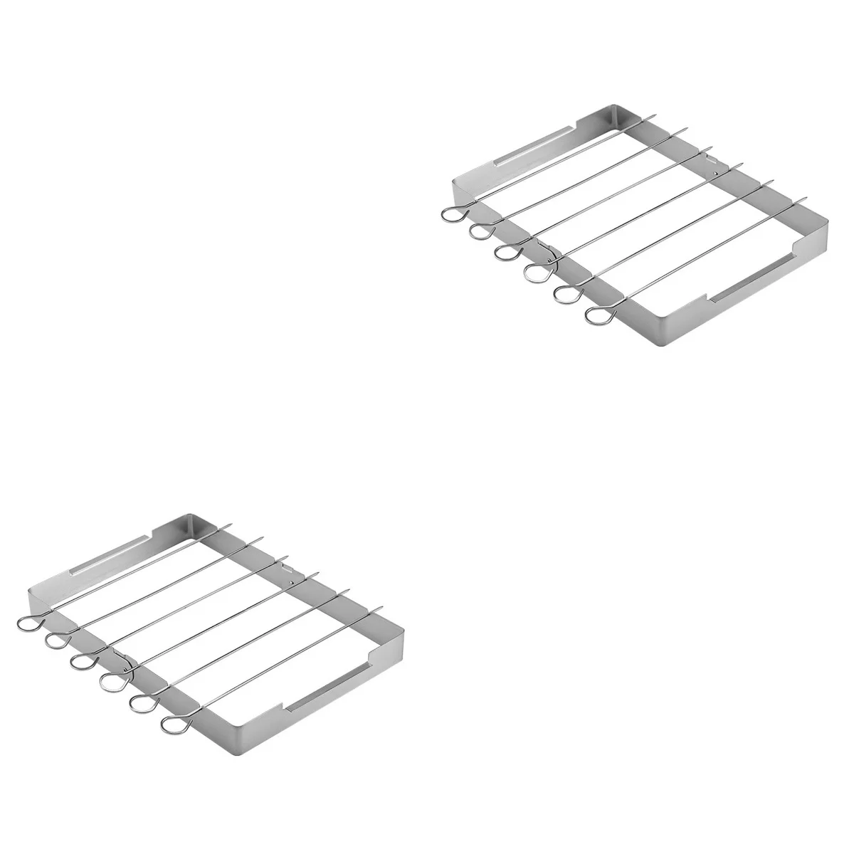 

Grill Racktool Shish Skewer Portable Folding Stainless Barbecue Cooking Grilling Kabob Skewersfoldable Holder Kebab Bbq Steel