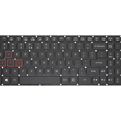 Клавиатура для ноутбука Acer AN515-51/52/53/31/41 с русской подсветкой