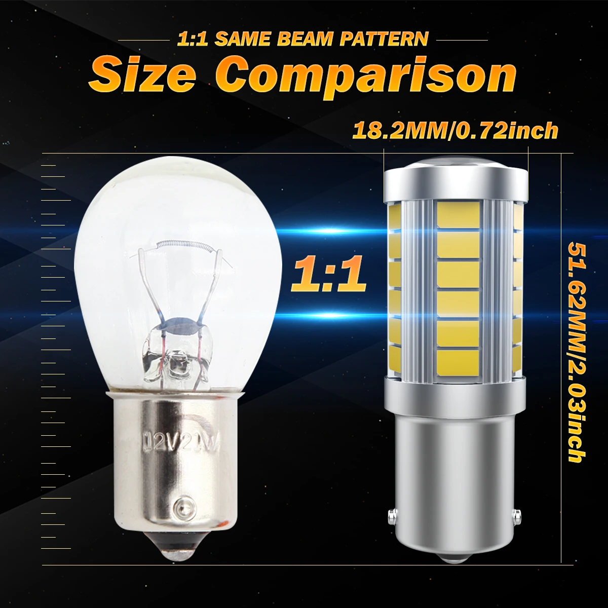 Лампы заднего хода для BMW E36 E82 E91 X1 E84 F36 E65 E34 F32 F48 2 шт.
