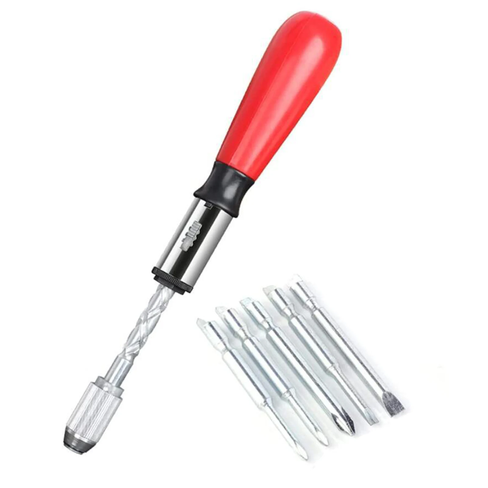 

Push Pull Ratchet Screwdriver Set 5 In 1 Screwdriver Bit Set Sleeve Driver Bit-Holder Ratchet Socket Screw Driver Kit