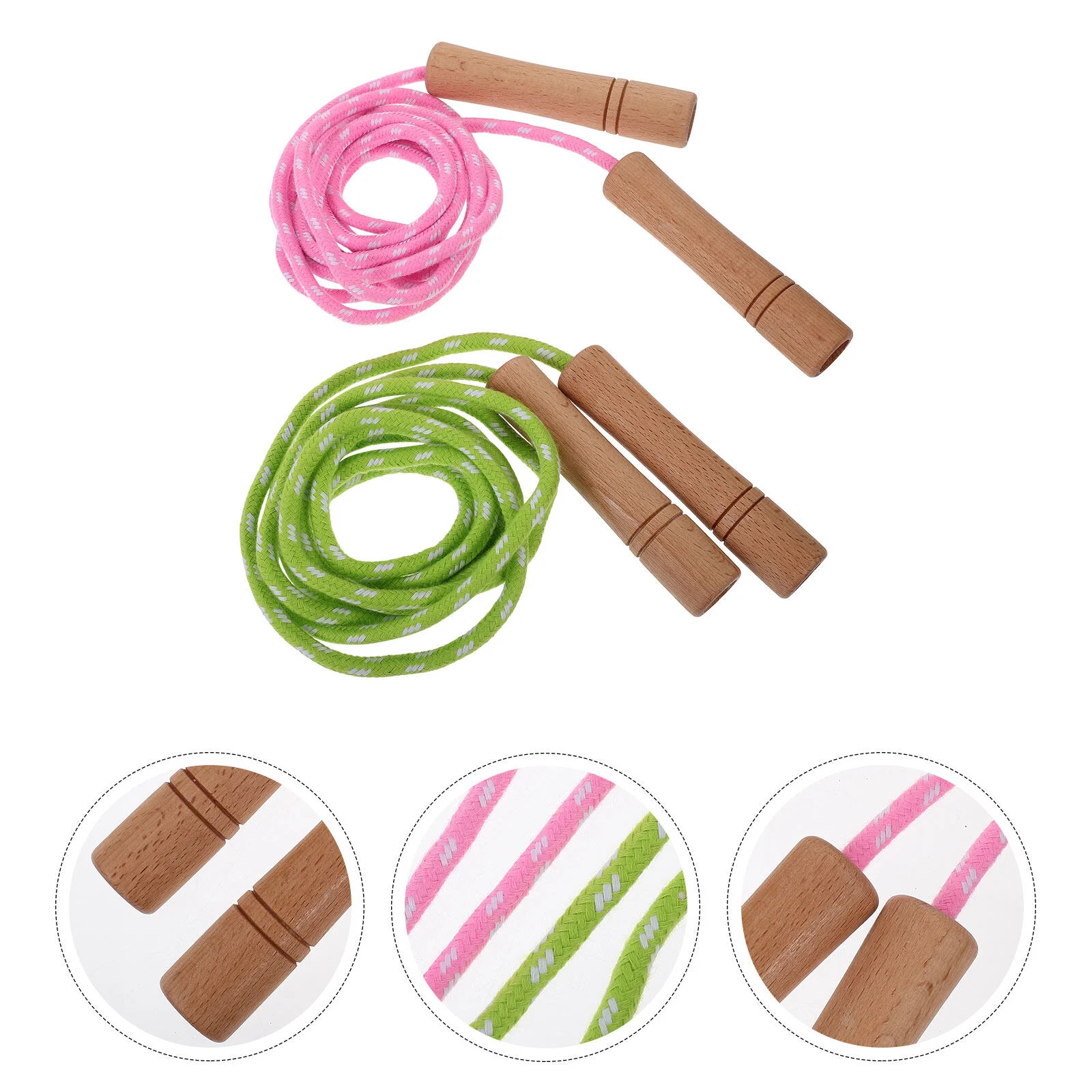 

2 Pcs China Aldult Toys Chinese Jump Rope Teenager Jumping Elastic Bands Adjustable Wear-resistant Cotton Fitness Skip
