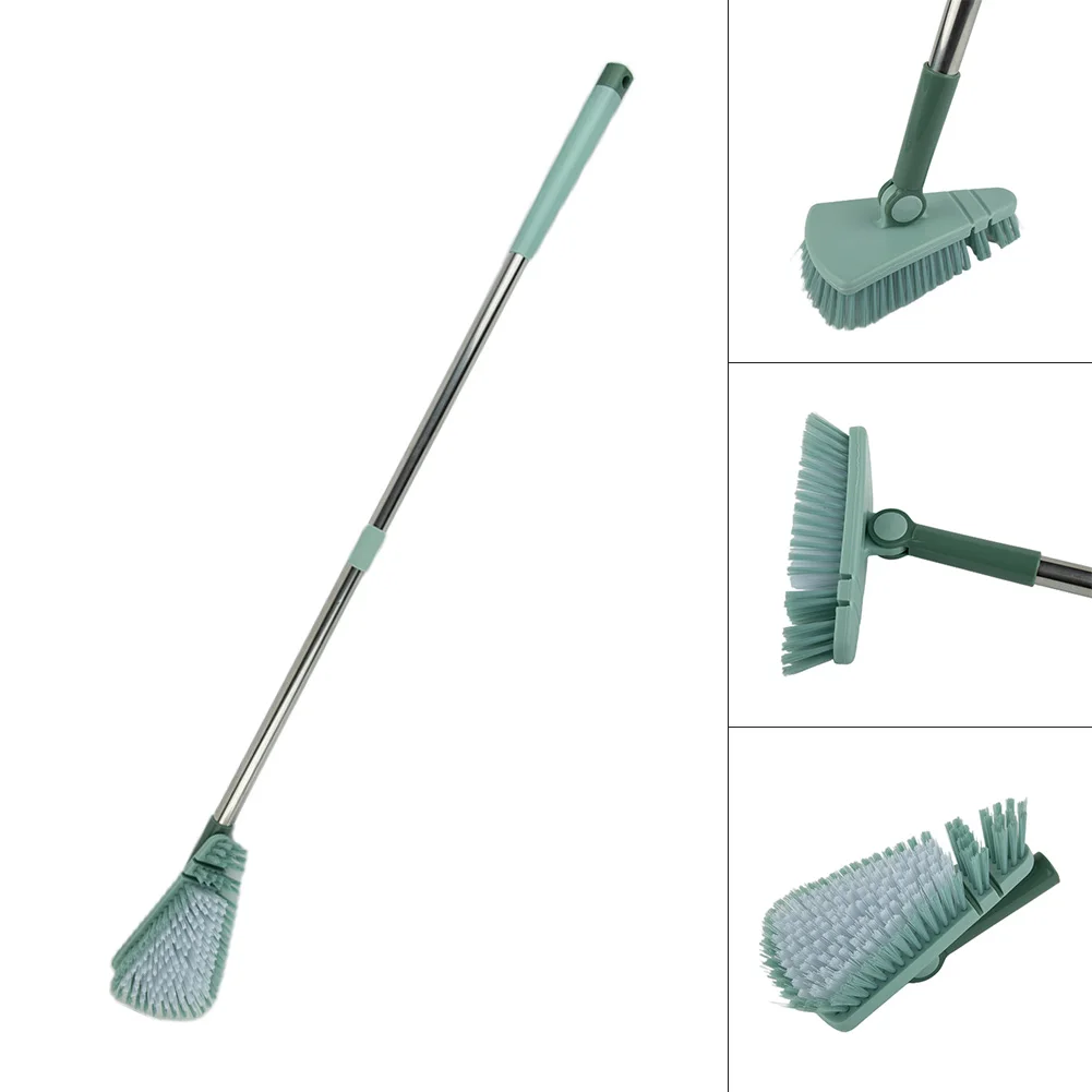 

1 Pcs Bathroom Shower Brush Cleaning Tool, Long Handle Shower Brush, Cleaning Bathroom Triangular Floor Brush 400g/0.88lbs