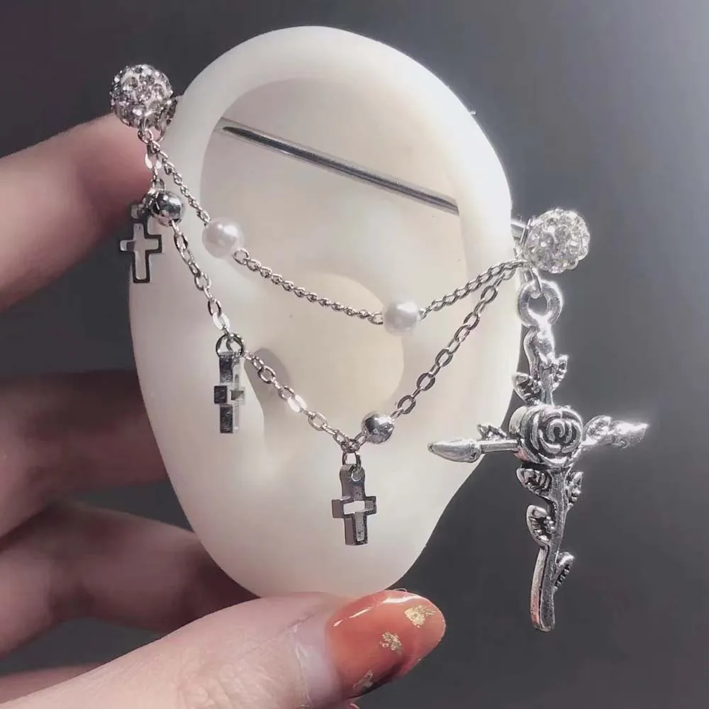 1 шт., женская бижутерия из хирургической стали, 14 г, 16 г