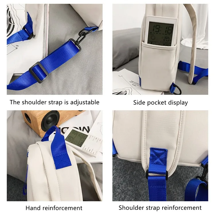 Men's and Women's Large Capacity Chest Packs Tide Brand Students Casual One Shoulder Bags Sports Day System Simple Crossbody Bag