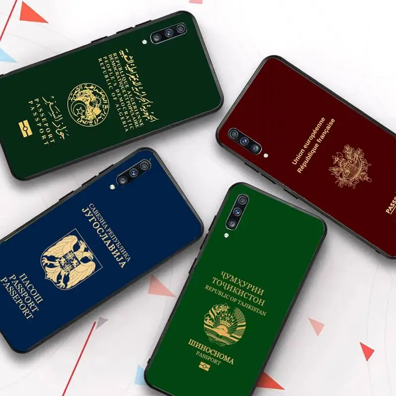 

Algerian Passport Phone Case for Redmi 8 9 9A for Samsung J5 J6 Note9 for Huawei NOVA3E Mate20lite cover