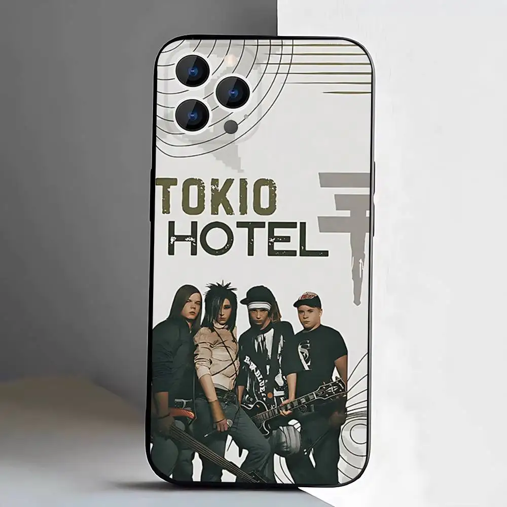 Фото Черный чехол Tom Bill Kaulitz T-Tokio Hotels для iPhone 17, 13, 14, 15, 11, 16, 12 Pro Max Pro Max Plus E Air Mini, чехол для телефона №2