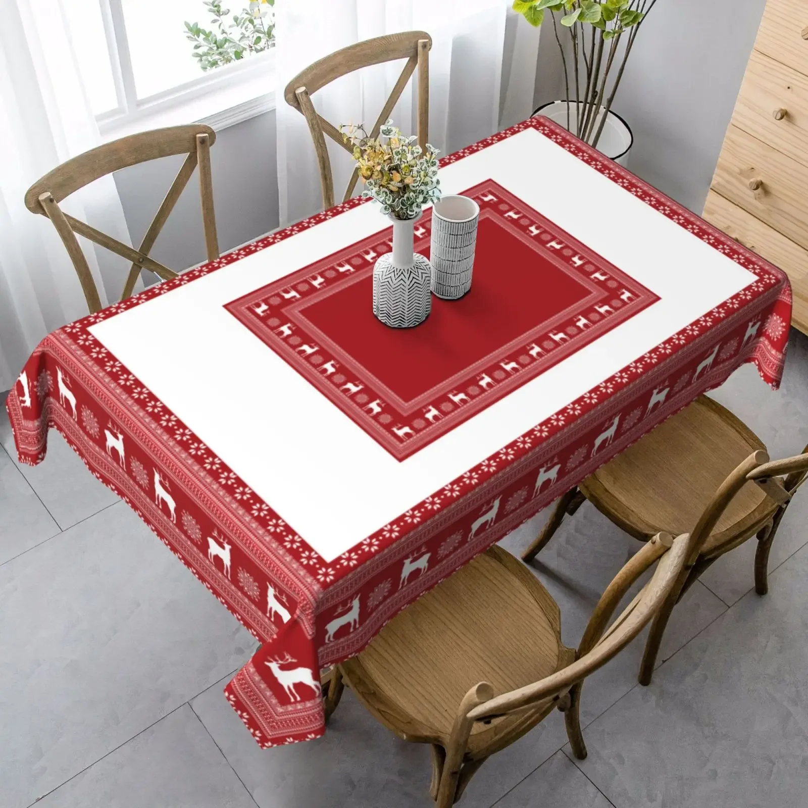 

Рождественская скатерть из полиэстера