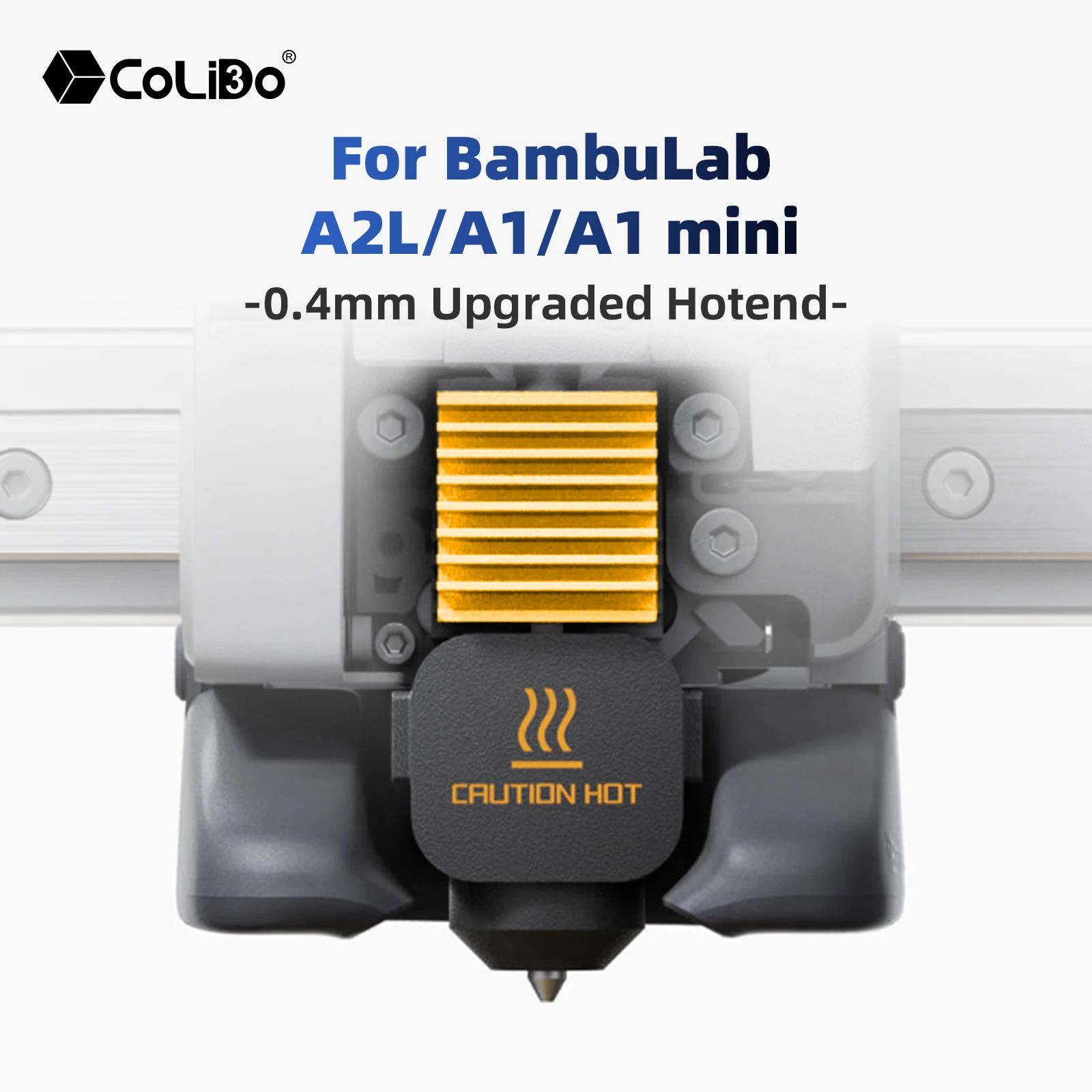 Фото Комплект для модернизации хотэнда для 3D-принтеров Bambu Lab A1 / A1 mini: латунный радиатор хотэнда с съемным соплом 0,4 мм, комплект хотэнда для A1 mini и A1 №2