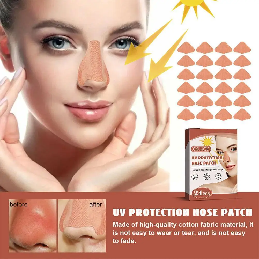 

EELHOE Nose Sunscreen Nose Patch Light And Thin Anti Sun Facial Skin Sunblock Sunscreen Protective UV patch Refreshing R0O9