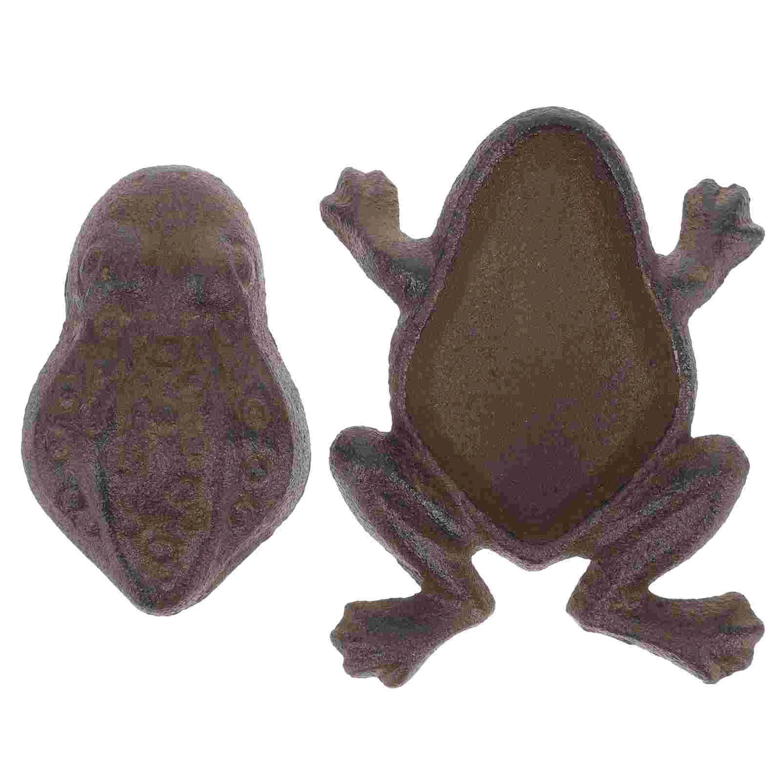 

Fake Frog Key Holder Shape Hider Crafts Storage Container Iron Keys Keychain